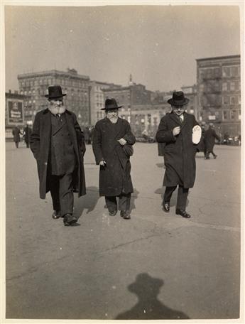 (LOWER EAST SIDE--NEW YORK CITY) Album containing 62 photographs of the Lower East Side by an unidentified photographer who has a keen